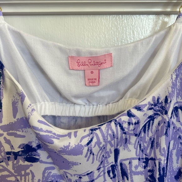 Lilly Pulitzer Lilac Verben Purple Pink Pom Pom Rock The Dock Franni Crop Set - Picture 7 of 14